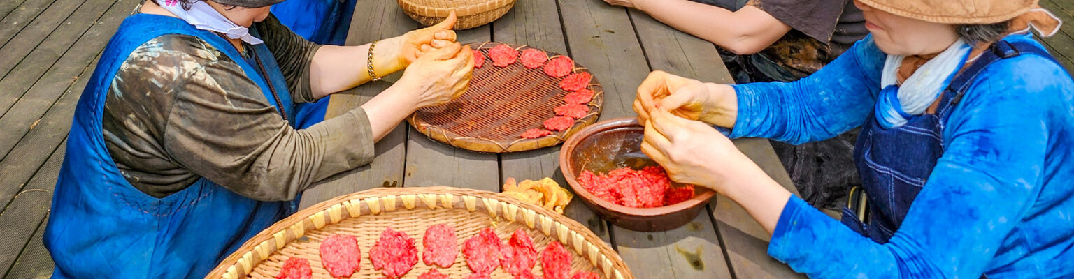 홍화염색 직접 체험하기